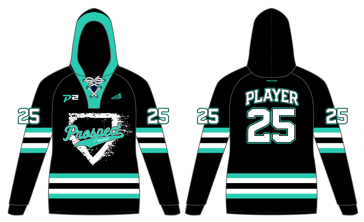 P2 Baseball Fest Custom Hockey Hoodie