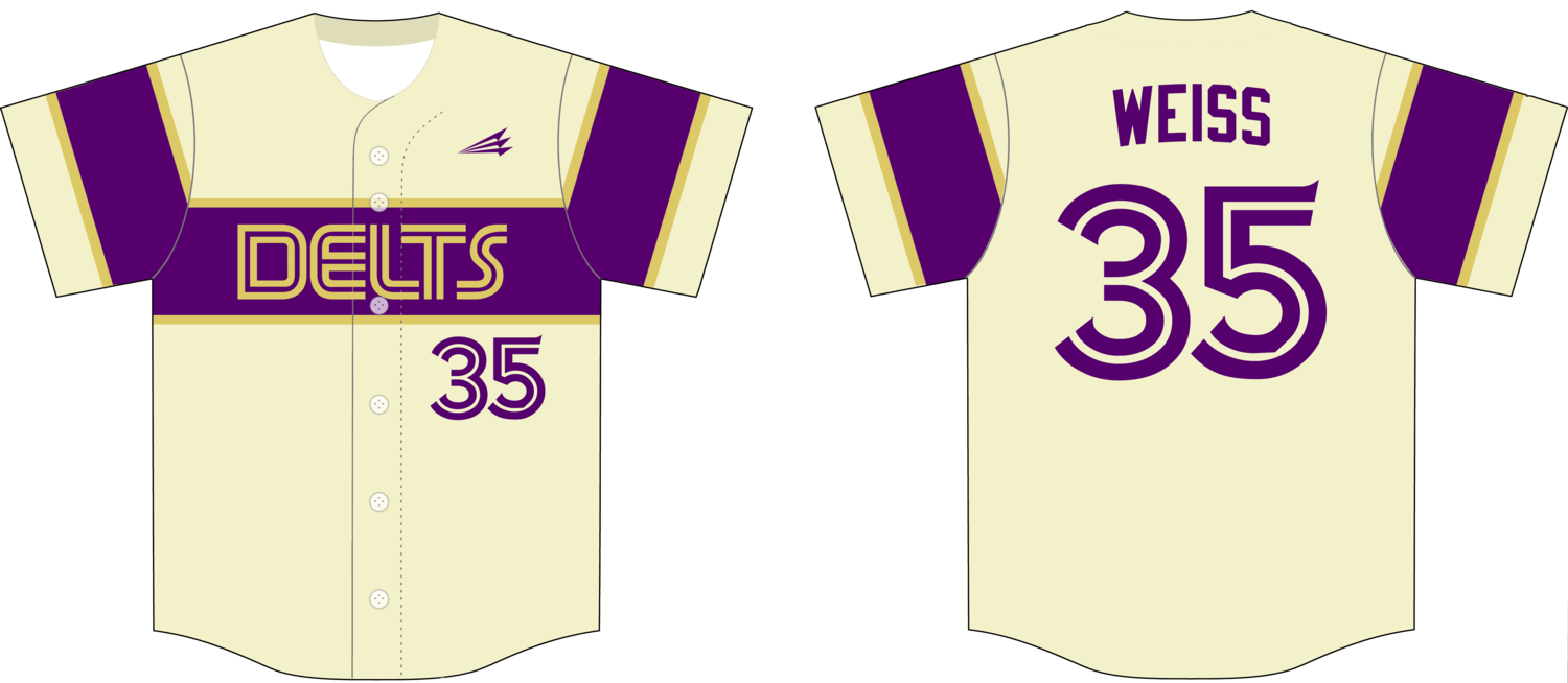 Delts Custom NanoDri Baseball Jersey - #1