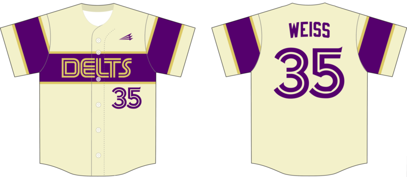 Delts Custom NanoDri Baseball Jersey - #1