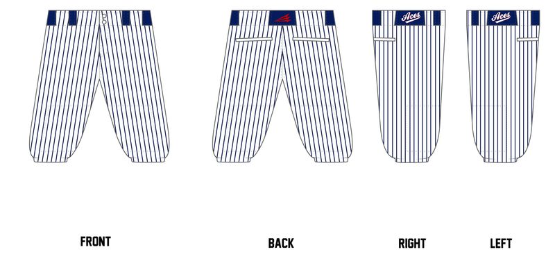 Loudoun Aces - Ritchie Custom Knicker Baseball Pant #BP4