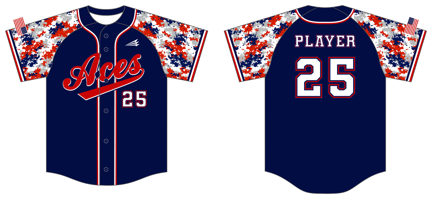 Loudoun Aces - Harper Custom HexaFlex Baseball Jersey #J12