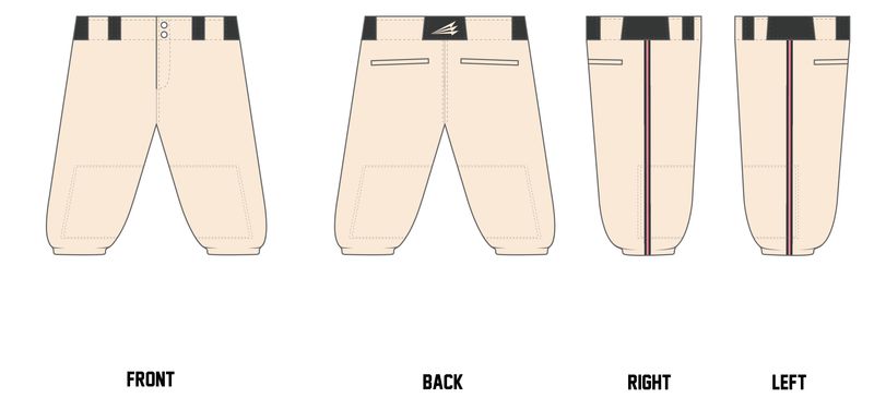 Loudoun Aces - Ritchie Custom Knicker Baseball Pant #BP14