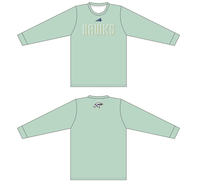 Hawks Baseball - Keyes Custom Long Sleeve HyperTee - #LHT1