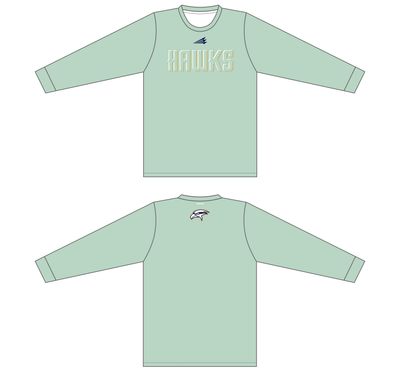 Hawks Baseball - Keyes Custom Long Sleeve HyperTee - #LHT1