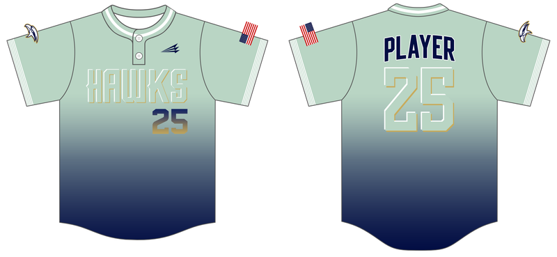 Hawks Baseball Keyes Custom NanoDri Baseball Jersey J2G