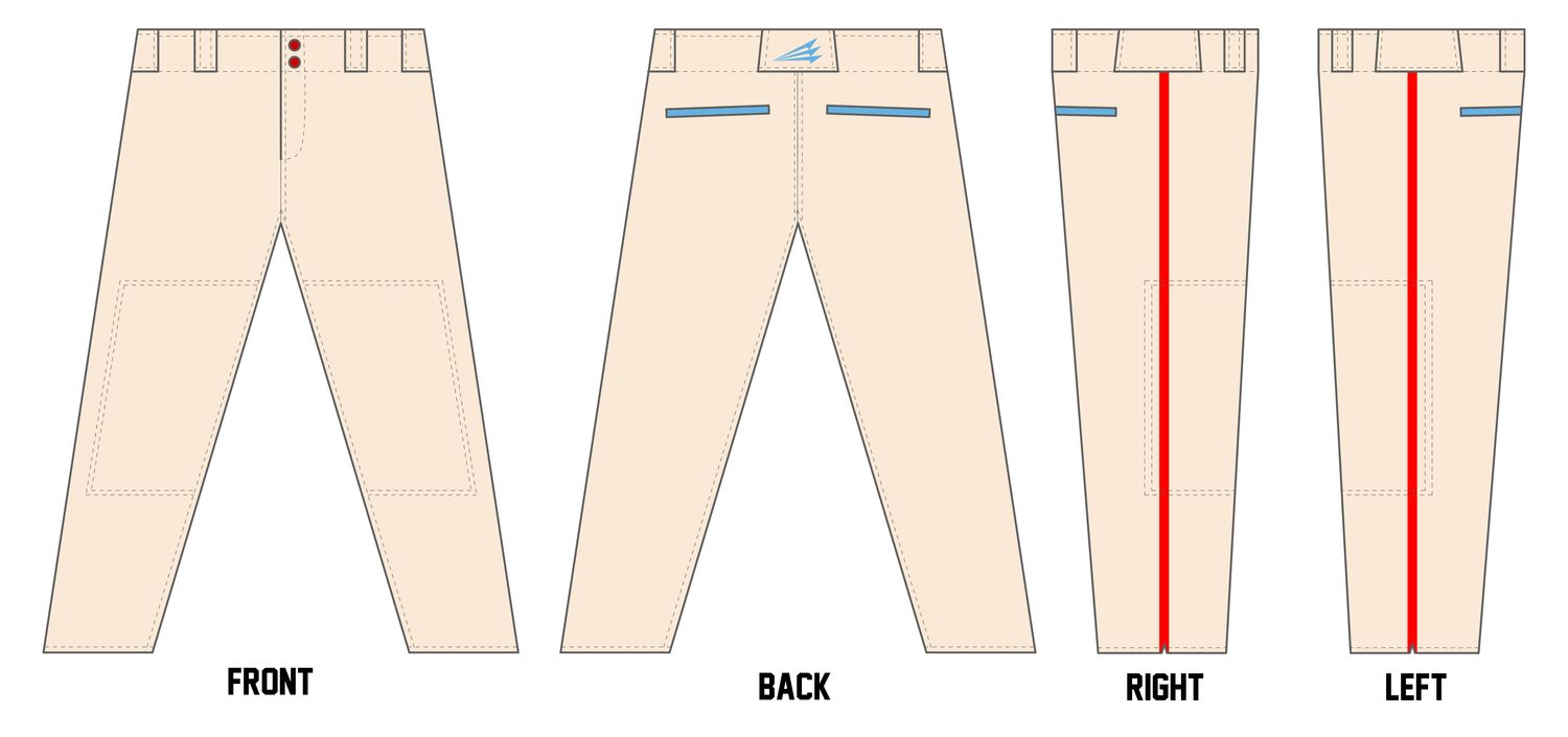 Shoals Swampers Custom Athletic Cut Baseball Pant #BP1B