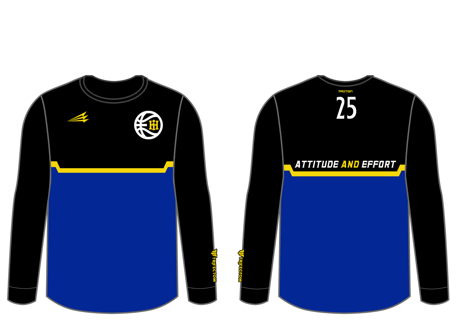 Indy Hustle Custom HyperTee LS Shooter Shirt ST2