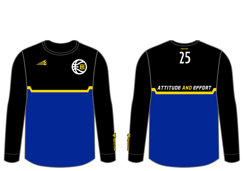 Indy Hustle Custom HyperTee LS Shooter Shirt ST2
