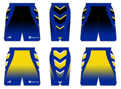 Indy Hustle Custom HexaFlex Reversible Basketball MID Shorts #BS2G, BS2H