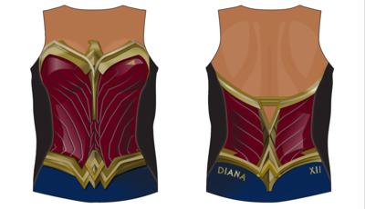 Big Girls Rugby Singlet Design #1
