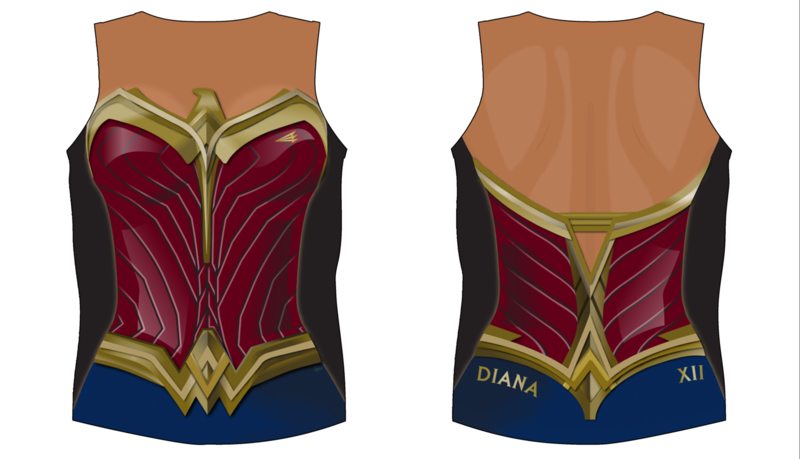 Big Girls Rugby Singlet Design #1