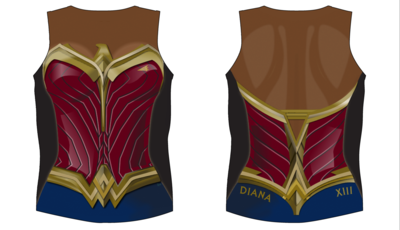 Big Girls Rugby Singlet Design #2