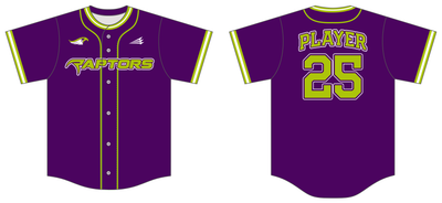 Manteno Raptors 9U Custom HEXAFLEX Baseball Jersey #J3L