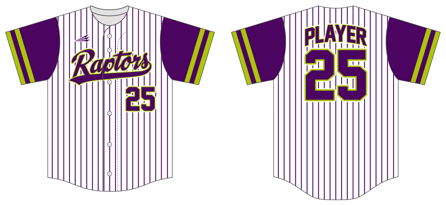 Manteno Raptors 9U Custom HEXAFLEX Baseball Jersey #J4C