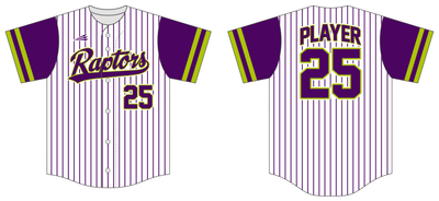 Manteno Raptors 9U Custom HEXAFLEX Baseball Jersey #J4C