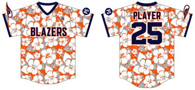 Blazers Custom NanoDri Baseball Jersey #J14C