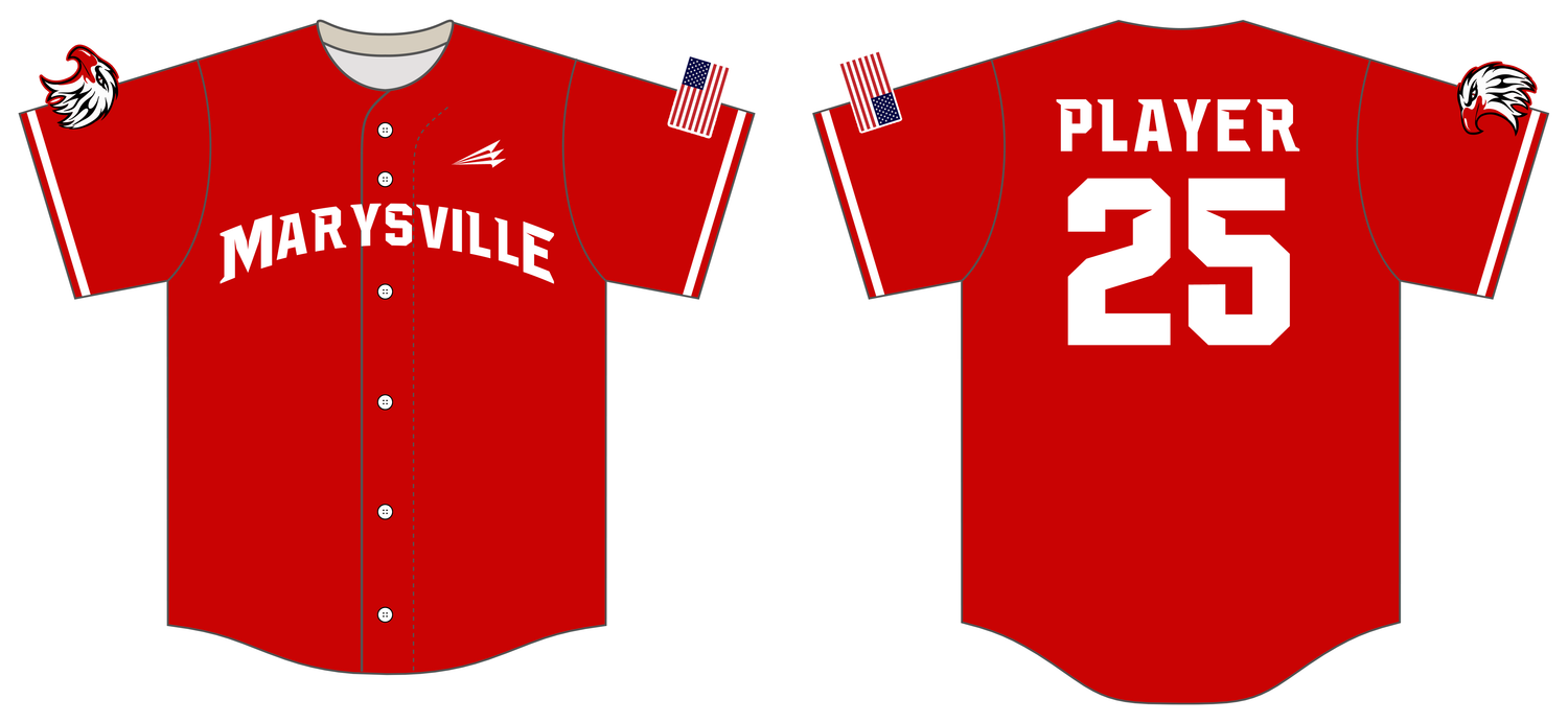 Marysville Hawks Custom Hexaflex Baseball Jersey #J16C