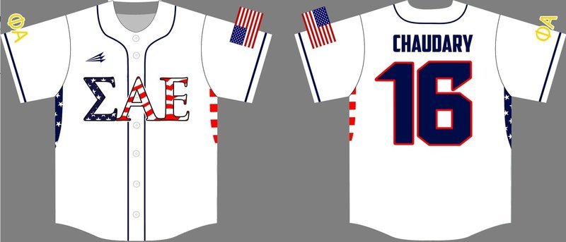 SAE NV Beta Custom NanoDri Baseball Jersey #5A