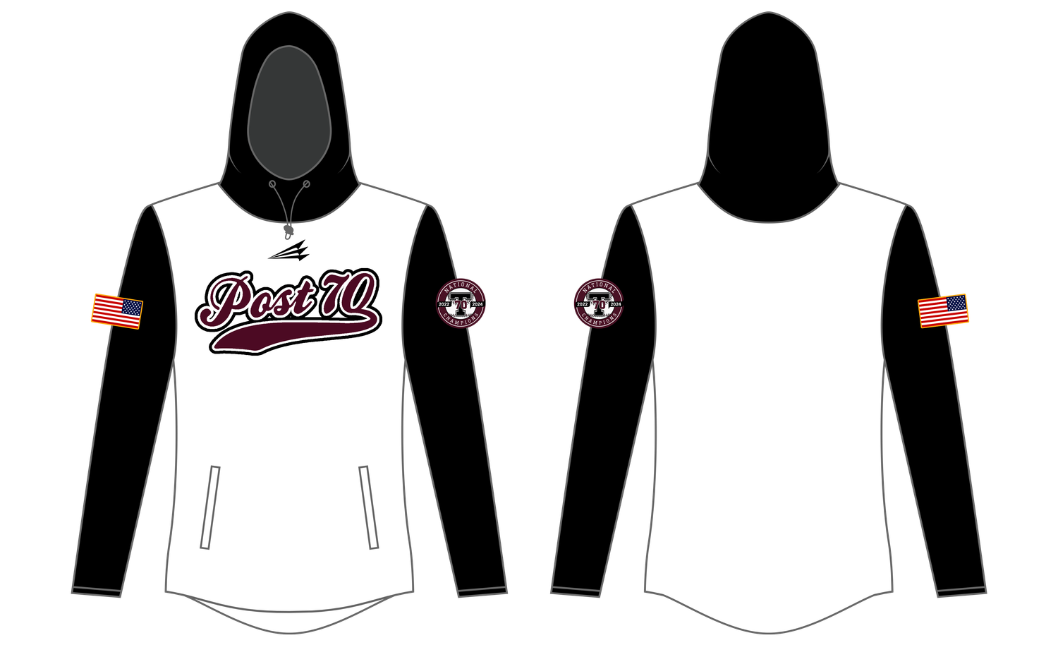 Troy Post 70 Custom QuadFlex Hoodie #QF1