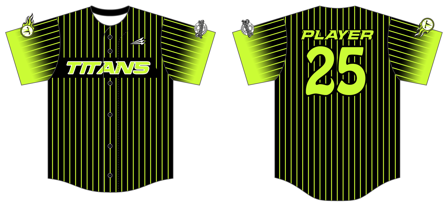 Romeoville Titans Custom NEON HexaFlex Baseball Jersey #J1D