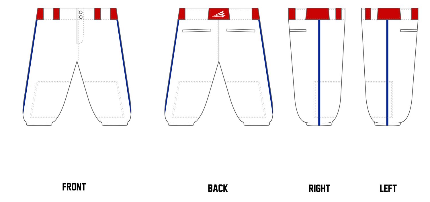 Highland Park Giants 10U Blue Custom Knicker Baseball Pant #BP9B
