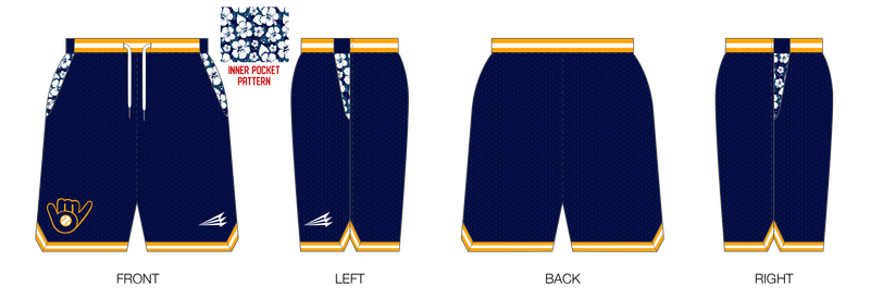 West Maui Brewers Custom Retro Mesh Shorts #MS1