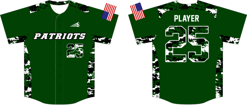 Ponderosa Patriots Custom HexaFlex Baseball Jersey Design #4D