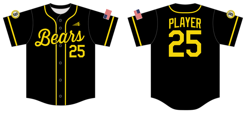 Blackland Prairie Bears Custom NanoDri Baseball Jersey #J1B