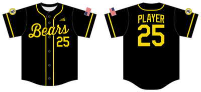 Blackland Prairie Bears Custom NanoDri Baseball Jersey #J1B