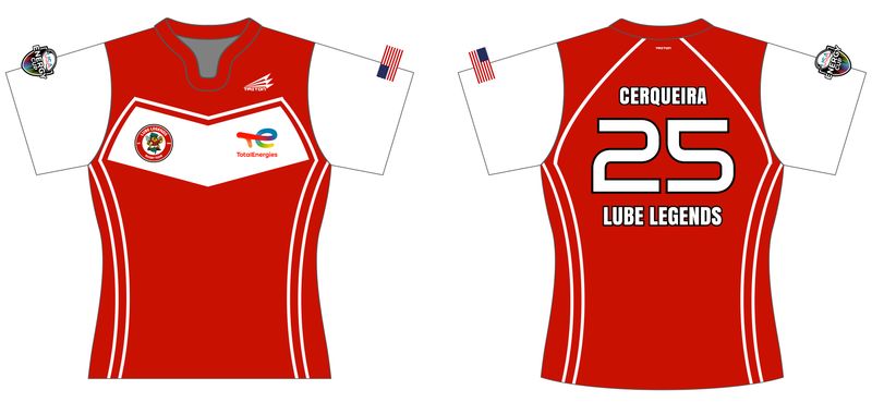 TotalEnergies Lube Legends Custom Sunrise QuadFlex Rugby Jersey #J1