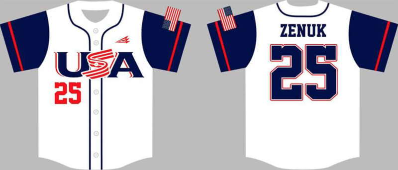 Team USA Custom HexaFlex Baseball Jersey #2