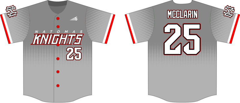 Natomas Knights Custom NanoDri Baseball Jersey #3B