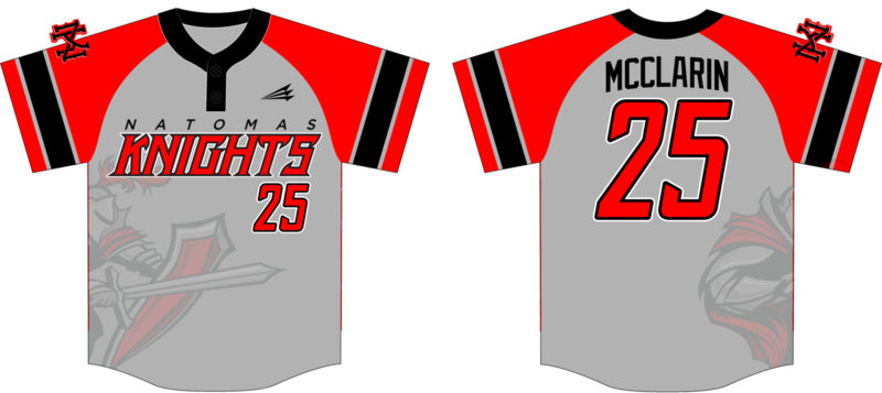 Natomas Knights Custom NanoDri Baseball Jersey #2