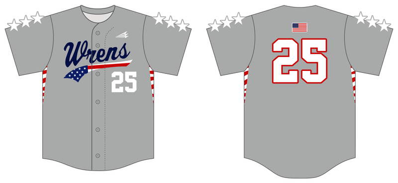 Whiteland Wrens Custom HexaFlex Baseball Jersey #J18b
