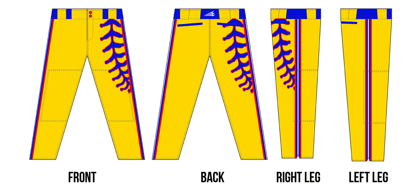 Shelby Sluggers Custom Stacheman Elite Long Baseball Pants  #BP1