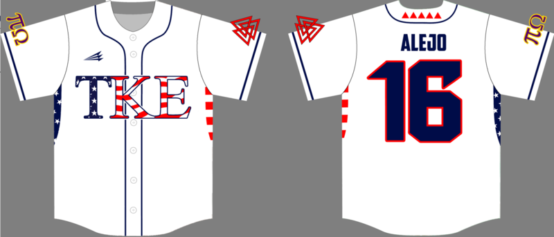 Tau Kappa Epsilon Custom NanoDri Baseball Jersey #5G
