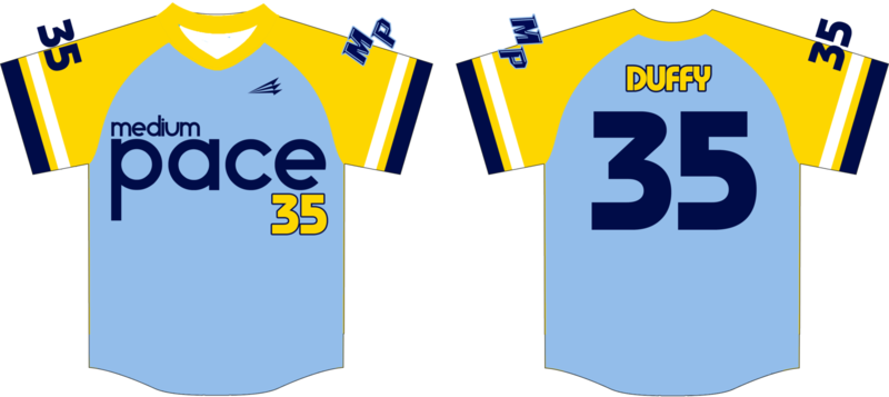 Medium Pace Custom HexaFlex Baseball Jersey #5C