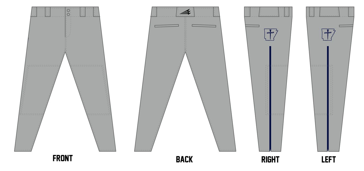 Arkansas Spikes Custom Athletic Baseball Pant #BP4