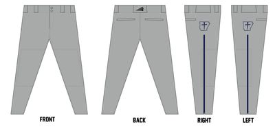Arkansas Spikes Custom Athletic Baseball Pant #BP4