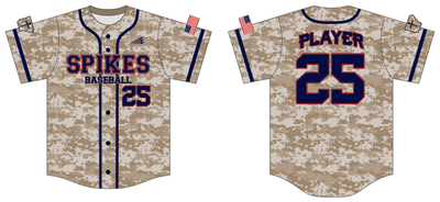 Arkansas Spikes Custom HexaFlex Baseball Jersey #J2D