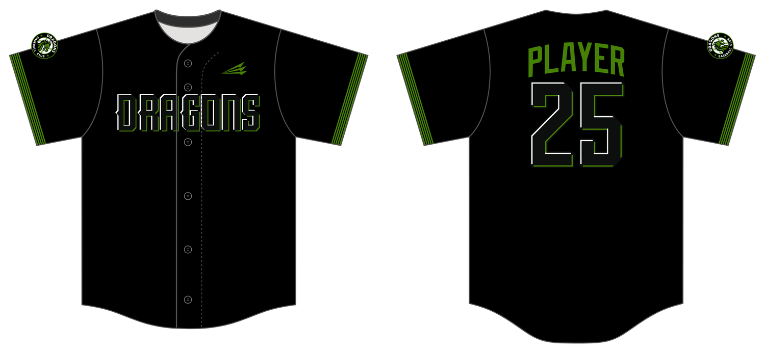 Dragons Baseball Club Custom HexaFlex Baseball Jersey #J2