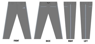 The Cave Custom Athletic Baseball Pant #BP12a