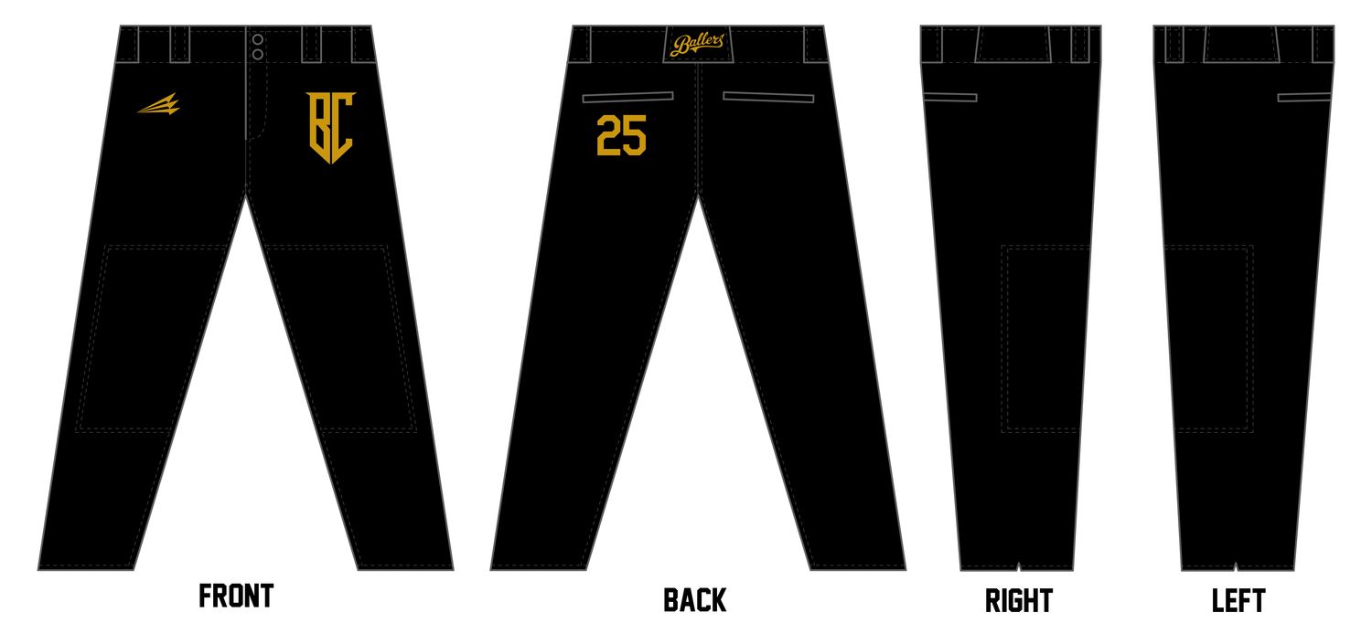 BC Ballers Custom Athletic Cut Baseball Pants #BP7B