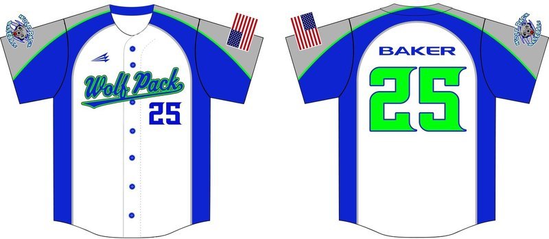 Wolf Pack Baseball Custom HexaFlex Jersey #14