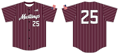 West Vallet Mustangs Custom NanoDri Baseball Jersey #J1b