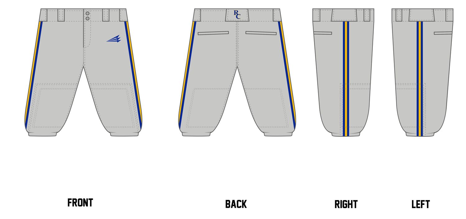 Rush City Tigers Custom Knicker Baseball Pant #BP2c
