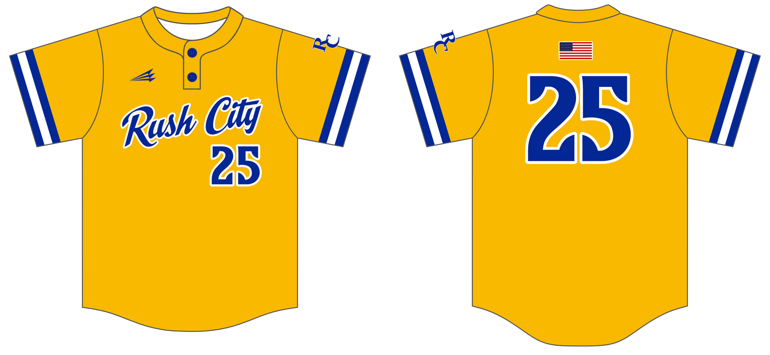 Rush City Tigers Custom HexaFlex Baseball Jersey #J2b