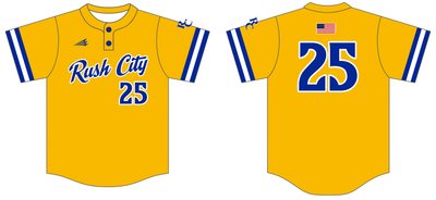 Rush City Tigers Custom HexaFlex Baseball Jersey #J2b