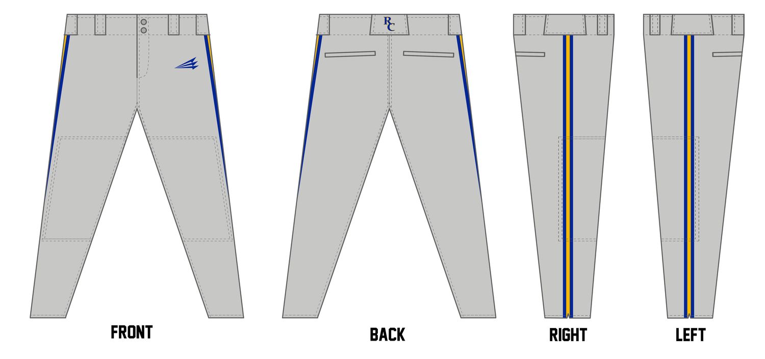 Rush City Tigers Custom Pro-Fit Baseball Pant #BP2b