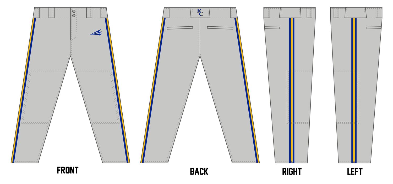 Rush City Tigers Custom Athletic Baseball Pant #BP2a